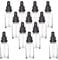 YIZHAO Flacon Compte Gouttes 30ml, Transparent Flacon Huile Essentielle Vide avec Pipette Verre, pour Huile Essentielle, Aromathérapie, Laboratoire, Massage, Cosmétique, Voyage - 12 Pcs