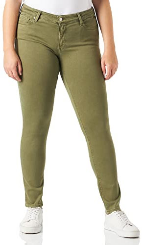 Replay Damen Luzien Rose Label Jeans, 962 Dark Green, 25W / 28L