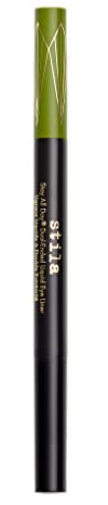 Stila All Day Dual-Ended Liquid Eye Liner, Easy To Use Eyeliner Pen, Smudge & Transfer Proof, Liner Stays On All Day and Night, Goes On Smoothly Without Skipping, Smudging or Pulling - Mojito