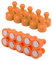 20 Stück Kühlschrankmagnete, magnetische Pinnadeln, kleine Kühlschrankmagnete, Starke Neodym-Magnete, Whiteboard, Karte, Magnete, perfekt für Zuhause, Küche, Büro, Schule, Klassenzimmer, Orange