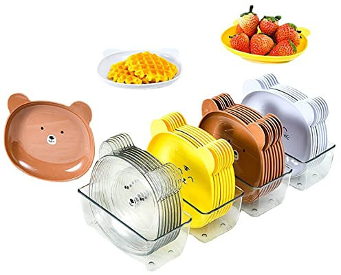 Confezione da 8 piatti in plastica riutilizzabili, 15 cm, infrangibili, leggeri, piccoli piatti da dessert, piatti da insalata, piatti da campeggio, piatti piani (trasparenti)