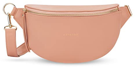 Expatrié Bauchtasche Damen Rosa - Alice Small - Gürteltasche für Festival, Reisen & Alltag aus Veganem Leder - Brusttasche Stylisch - Wasserabweisend