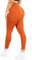 SMILODOX Leggings Damen Amaze Pro mit Scrunch, Butt Lift Sporthose High Waist V-Shape Trainingshose Seamless Blickdicht Yogahose Für Sport Fitness Alltag, Größe:L, Color:Orange