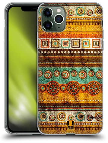 Head Case Designs Granallado Retro con Textura Caso Funda de Gel Suave Compatible con Apple iPhone 11 Pro MAX