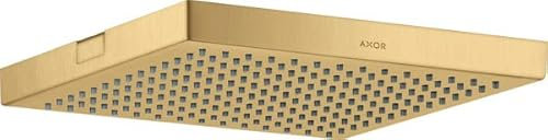 hansgrohe AXOR ShowerSolutions Kopfbrause 240/240 1jet, Decke-Aufputz, 10924250, Farbe: Brushed Gold Optic