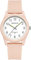 findtime Rosa Damenuhren 5ATM Wasserdicht, Einfach Minimallistic Armbanduhr für Damen Silikon Armband Analog Quarz Sportuhr für Mädchen Frauen Kids