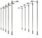 10 pezzi modello ferroviario treno HO OO scala lanterne lampioni LED 104 mm modello ferroviario lampada stradale lampade stradali