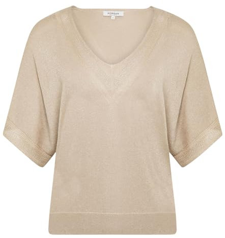 Morgan Jersey escote en V manga corta Lino L