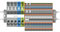 WAGO TOPJOB® S-Hauptverteiler-Set FI/LS; mit Drücker; 16-stellig; Metall, Legierter Stahl; 821-111