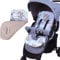 BabyLux SITZAUFLAGE für Kinderwagen Buggy Sitzeinlage Kinderwagenauflage (S124. Africa_Tiere)