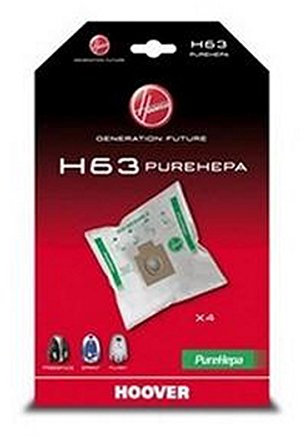 SOS Accesorio H63 - Caja de 4 bolsas para aspiradora 35600536, 09200245 HOOVER