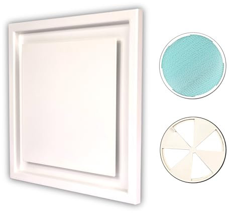 Difusor de Ventilación Premium i-VALVE® Metálico con Filtro Lavable y Regulador de Caudal (125mm)