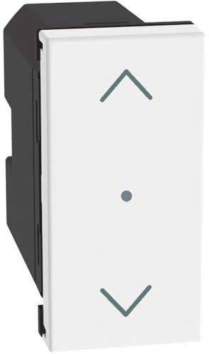 BTICINO MatixGO Smart Home Comando per gestione tapparelle o oscuranti motorizzati 1 modulo Bianco JW4027CWI Comando wireless per tapparelle