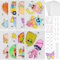 Juspota Schrumpffolie set schlüsselanhänger, XL-plus Schrumpffolie set enthalten Schlüsselanhänger, Kugelkette, offener Kreis, buntes Seil, A5 (29x20cm), für Kinder Schrumpffolie zum bemalen.