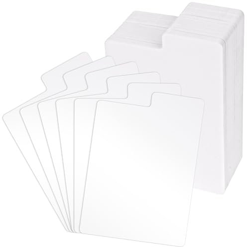 60Pcs Trading Card Dividers: White Plastic Organizers with Separators