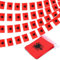 Albanien String Flag Wimpel Banner, Kleine Mini Albanische Flaggen Wimpelkette Banner, Nationale Landdekoration für Schule, Party, Sportveranstaltungen, Patriotisches Festival, 33 Fuß 30 Flaggen