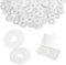 Rondelle Plastica, Rondelle in Nylon, Bianco Tondi Rondelle Plastica, Rondelle M6 in Plastica per Mobili, Automobili, Macchine, 200 Pezzi