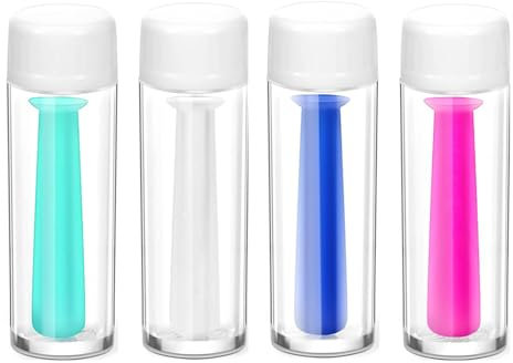 MYSUNBAR 4 Pezzi Lenti a Contatto Rimozione, Facile Strumento Di Rimozione Silicone Contatto Lenti Rimozione Applicatore per Contatti Duri e Morbidi Portatile A Contatto Ventosa, multicolore,