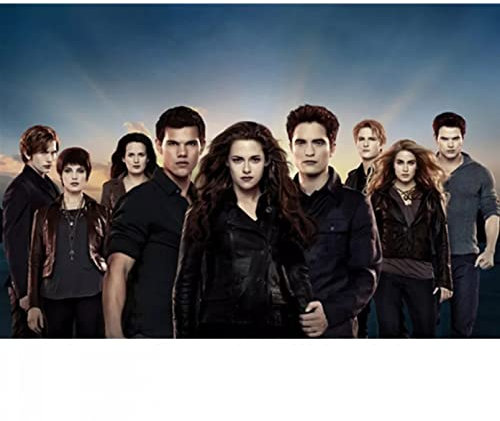 TNXEV 5D-Diamantmalerei zum Selbermachen, Filmposter „Twilight“, Kreuzstich, Diamantstickerei, Kunstset, Heimdekoration, Geschenk, 30 x 40 cm