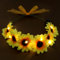 LED Sonnenblumen Stirnband,leuchtendes Blume Krone,StirnBand Blumenkranz,Sonnenblumen Kopfschmuck für Karneval, Braut, Urlaub am Meer,Party