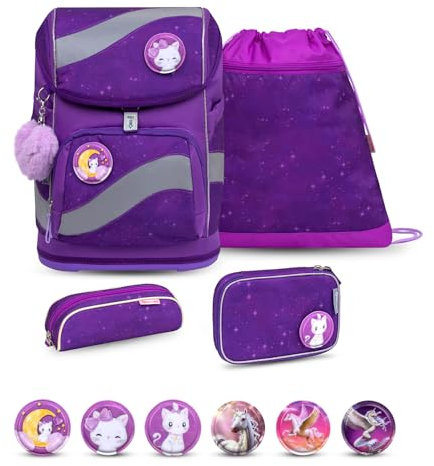 Belmil 405-51 Schulranzen Set 4 - teilig (Purple Sky 2025)