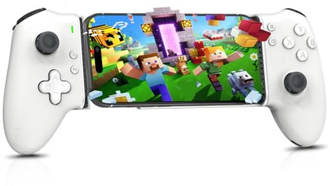 Shiptree Mobile Gaming Controller, Kabelloser Gaming Handy Controller für iPhone/Android, X-BOX, P-S4, Hall-Effekt & Triggern, Bluetooth, Geeignet für Minecraft, Call of Duty Mobile und Mehr