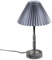 formano Tischlampe Grau Plissee Schirm Lampe