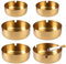 6 Stücke 10/8cm Edelstahl Aschenbecher, Moderne Tischplatte Aschenbecher Tragbarer, Runder Zigarren Aschenbecher, Winddichtem Metall-Aschenbecher, Ash Tray für Home Büros Hotels Restaurants