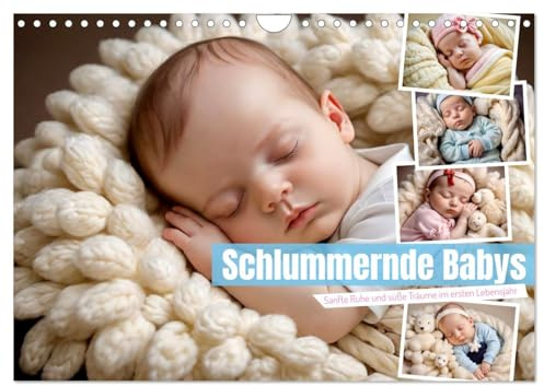 Schlummernde Babys (Wandkalender 2026 DIN A4 quer), CALVENDO Monatskalender: Ein Kalender voller zauberhafter Babyschlafmomente (CALVENDO Menschen)