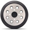 Donanim 12,7 cm 8-Loch-Ersatzschleifer-Pad aus Metall für Ryobi # 300527002 975241002 974484001, Schleifunterlage für Ryobi RS290 RS280 RS280VS RS281 RS281VS P4100 P411. Exzenterschleifer