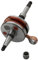 EHxCUF Albero Motore per Modelli Scooter 2t da 50 CC compatibili con CX50 Curio 50 DJ50 K12 ZX50 Scout Fever