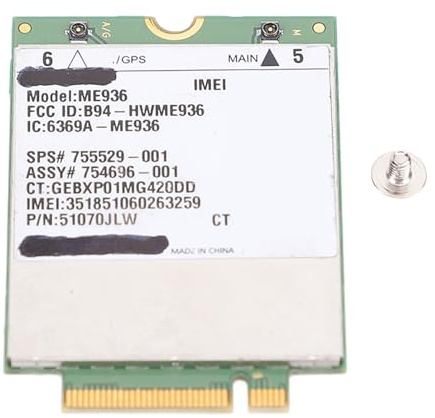 FAUOSWUK 4G LTE -Netzwerkkarte, Hotspot -Karte NGFF M.2 Modul, 100 Mbit/S Geschwindigkeit, Siege, Betriebssystemunterstützung für PC Ultrabook Laptop Tablet