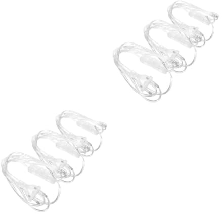DIYEAH 6 Pièces Cordon Alimentation Transparent avec Interrupteur Lot de Câble de Remplacement pour Lampes Cordon Électrique Pratique et Durable pour Installations Variées