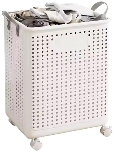 Urban London Foldable Yoga Mat Storage Rack with Wheels Ventilated PP Workout Equipment Organizer Basket for Home Gym Foam Rollers Yoga Balls & Exercise Accessories Rectangular Laundry Hamper