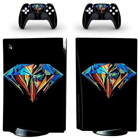 Skin Aufklebern Anime Aufkleber Skin Für PS5 Disk Edition Konsole Und 2 Controller Vinyl Cover Skins Wraps, Blasenfrei, Langlebig, Kratzfest 95181 Aufkleber Cover Wrap