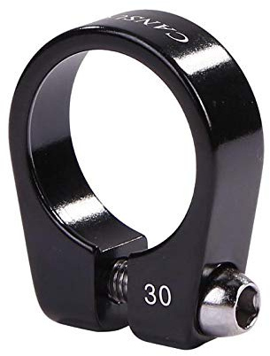 Collarino Reggisella Morsetto for sedile for biciclette for in lega 28,6 mm / 30mm Mtb. Bike SeatPost Morsetti(30mm Black)