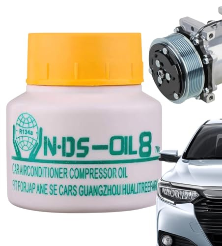 Olio per Compressore Auto - Antifuga e Lubrificante di Lunga Durata | Olio Compressore Clima a Ridotto Frazione | per auto camion veicoli SUV pickup HVAC congelatore frigorifero garage officina