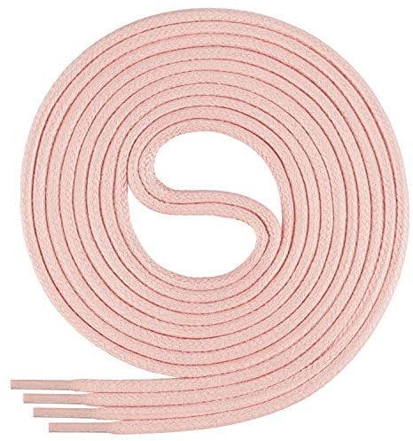 Di Ficchiano gewachste runde Schnürsenkel, Schuhband, Laces, Durchmesser 2-4 mm für Businessschuhe, Anzugschuhe und Lederschuhe Farbe: pink.1302 Länge: 110cm