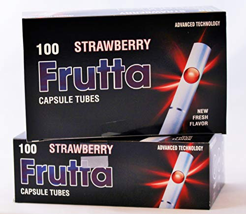 Frutta Hülsen mit Klick Strawberry Capsule Tubes 5 er Pack 5 x 100Stk …