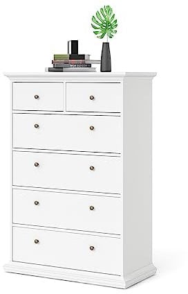 Froschkönig24 Paris Kommode Sideboard Anrichte Weiß