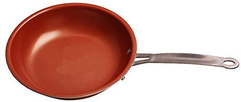 Sartén antiadherente de cobre 360 Cocina de inducción de apoyo inferior doble (10.2 pulgadas)