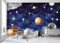 3D stéréo espace star décoration fond d'écran enfants chambre thème chambre papier peint KTV plafond revêtement mural, 200 × 150 cm