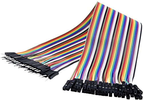 Renkforce JKMF403 Jumperkabel Arduino, Banana Pi, Raspberry Pi [40x Kabelverbinder - 40x Kabelverbinder] 30, bunt