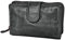 Old River Leder Damen Geldbörse, Frauen Portemonnaie Brieftasche, Damen Nappaleder Geldbörse Vintage mittelgroß(10,5/16/ 4 cm)