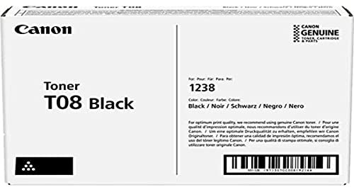 Canon T08 Schwarz Original Tonerpatrone für i-SENSYS X 1238i X 1238iF X 1238p X 1238Pr