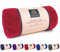 PEAQUE Mikrofaser-Handtuch mit Frottee-Struktur - 1er & 2er Set, Antibakteriell Saugstark Schnelltrocknend Leicht XXL, Sporthandtuch Reisehandtuch Saunahandtuch (Weinrot, 50x100 cm)