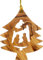 SIKORA BS-OH Baumschmuck Olivenholz Anhänger aus Bethlehem - 28 Modelle wählbar, Olivenholz:No.4 Baum mit Krippenmotiv H ca 7cm