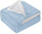 Mixibaby Hochwertige Wohndecken Kuscheldecken, extra Dicke warm Sofadecke/Couchdecke, Größe:150 cm x 200 cm, Farbe:Babyblau