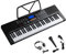 Bonnlo 61 Key Portable Keyboard Piano Electronic for Beignners w/LCD Screen, Music Stand, Microphone, Headphones, 3 Teaching Modes, Built-In Speakers