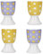 KitchenCraft Egg Cup Set of 4, Porcelain